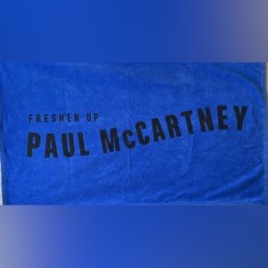 Paul McCartney Freshen Up Blue Beach Towel 2018 2019 Concert 100% Cotton